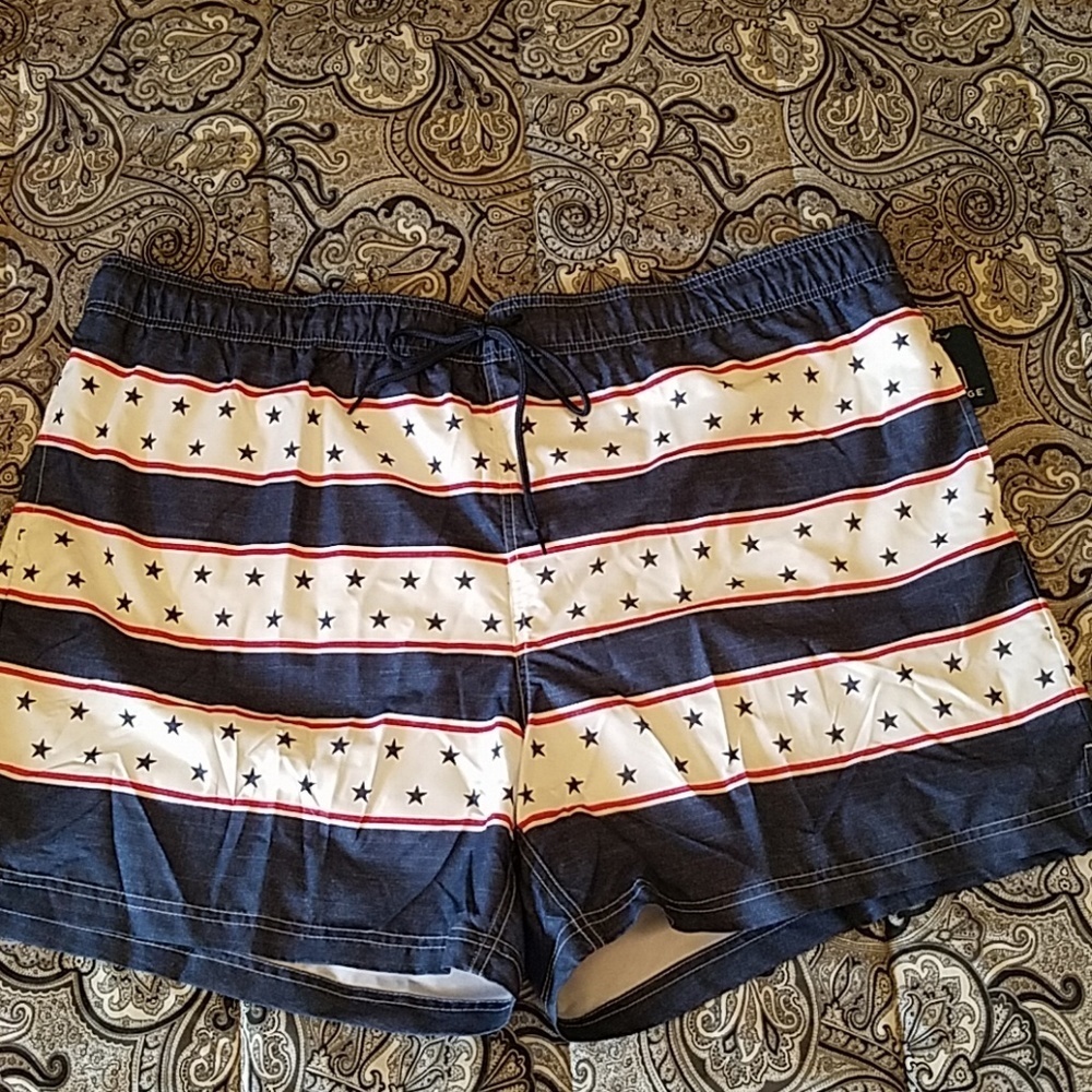 George Basic Swim Shorts Patriot Striped 3xl